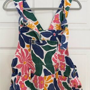 Floral Multicolor Overalls